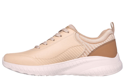 Pantofi sport, dama, SKECHERS BOBS SQUAD CHAOS-HEELING ALIVE 117235-NAT crem, piele ecologica